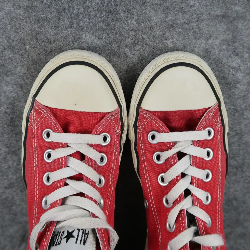 Converse Shoes Womens 6.5 Sneakers Chuck Taylor All Star Canvas Red Lace Up Low - Picture 8 of 12